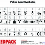 Exemples de marquage possible avec notre police Azed Symbole.